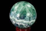 Colorful, Polished Fluorite Sphere - Mexico #153379-1
